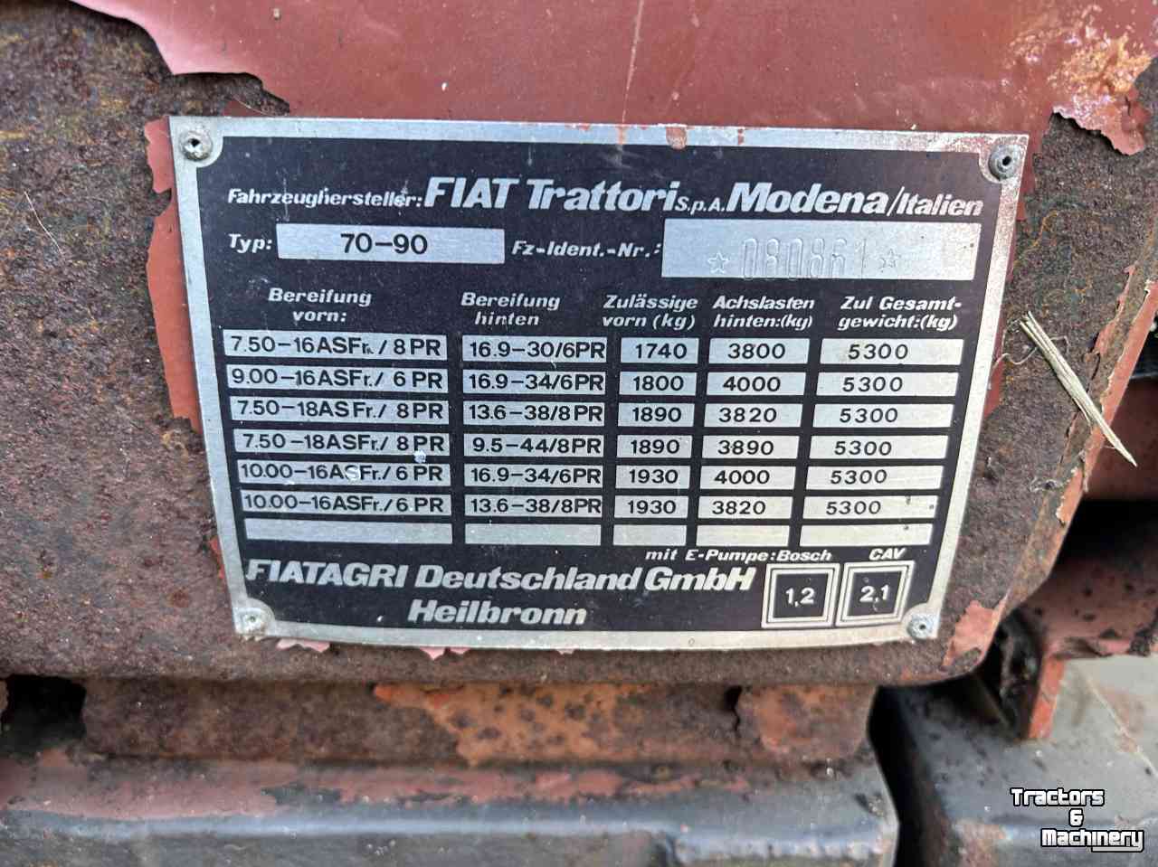 Tractor Fiat-Agri Fiat 70-90