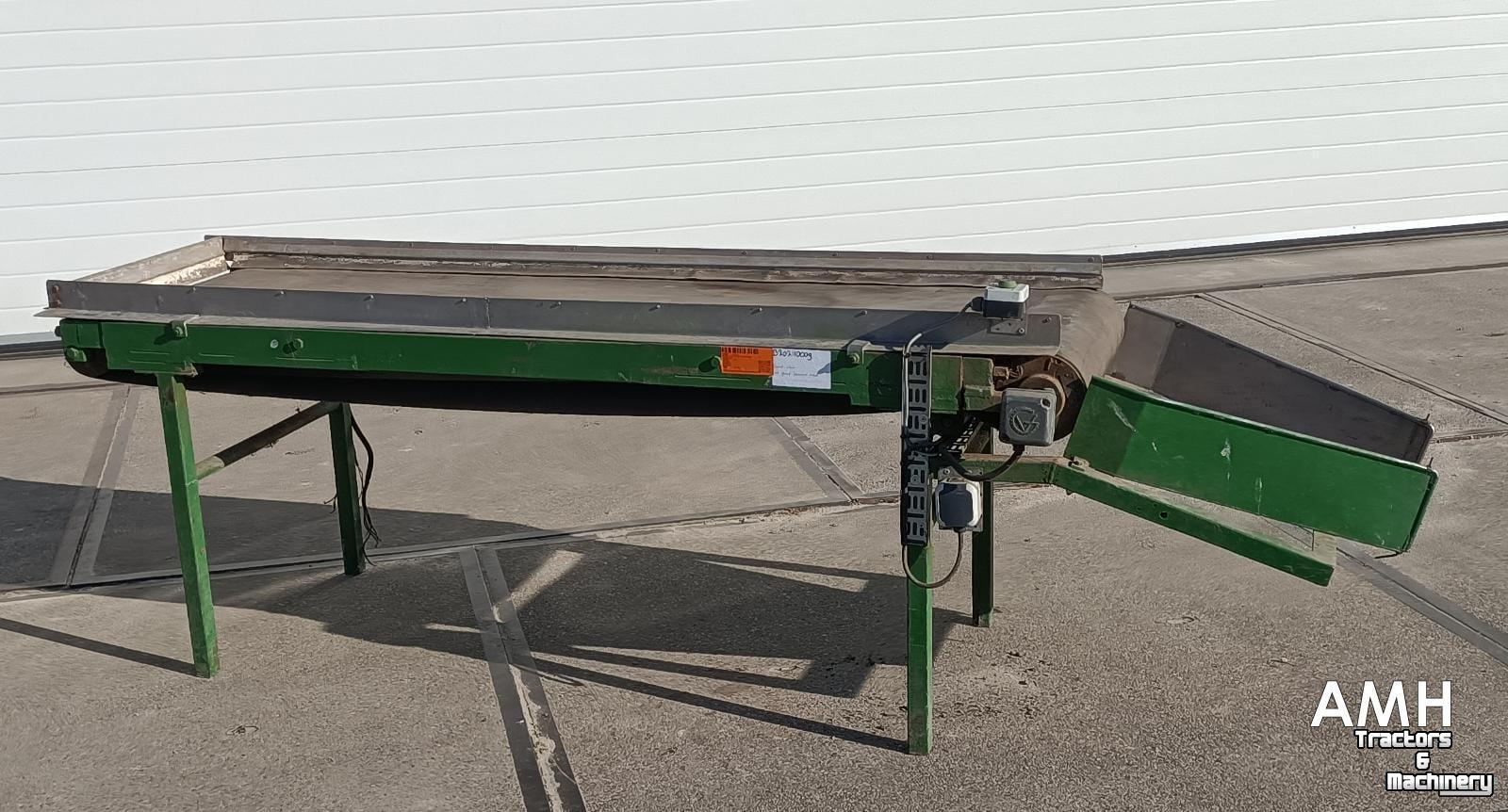 Conveyor  Vlakke leesband 2100x600 LEESBAND TRANSPORTBAND VLAKKE BAND FLAT BELT INSPECTION CONVEYOR BELT FLACHBAND VERLESEBAND FÖRDERBAND