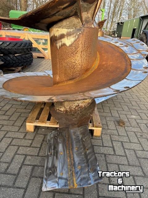 Vertical feed mixer Peecon Set mengvijzels met RVS slijtplaten voor bodemdiamete