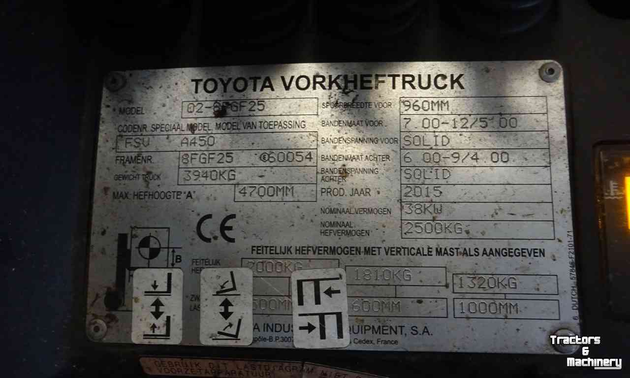 Forklift Toyota 02-8FGF25