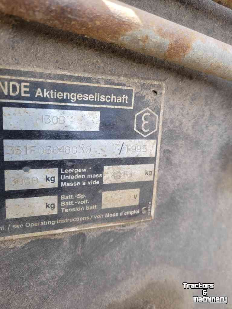 Forklift Linde Heftruck  H 30D