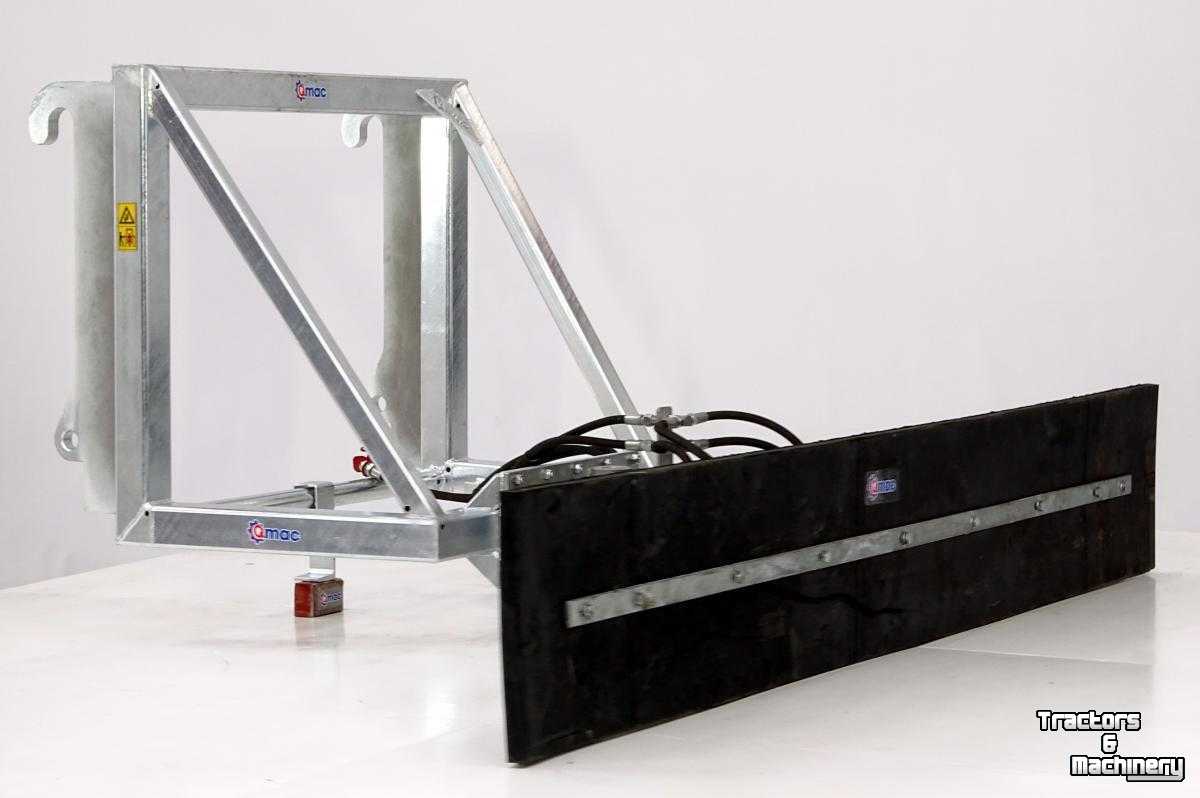 Feed Blade / Slide Qmac Modulo Rubber Voerschuif 180 cm met  JCB Q-Fit aanbouw