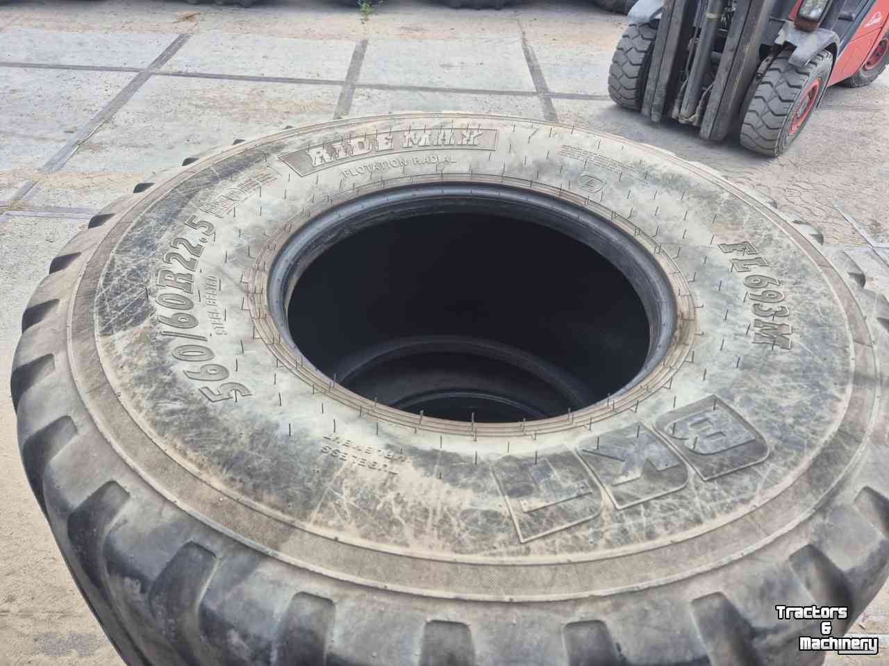 Wheels, Tyres, Rims & Dual spacers BKT 560/60R22.5