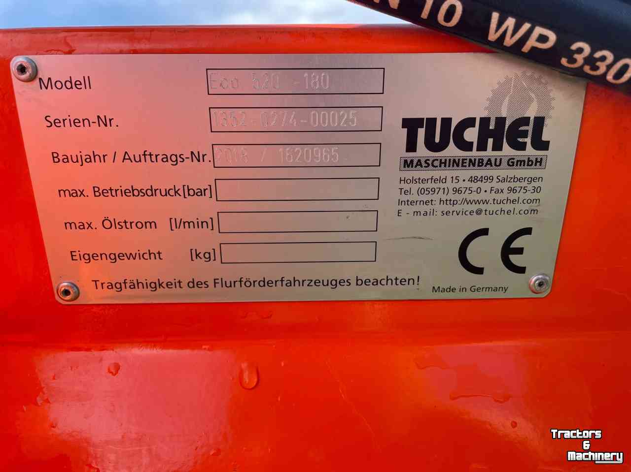 Sweeper Tuchel eco 520-180 veegmachine