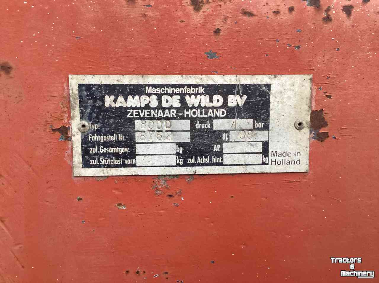 Slurry tank Kaweco 8000 Mesttank