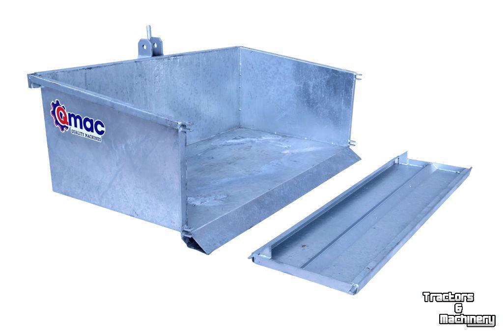 Tractor tipping boxes Qmac trekkerbak 1.00 CAT1 Gegalvaniseerd