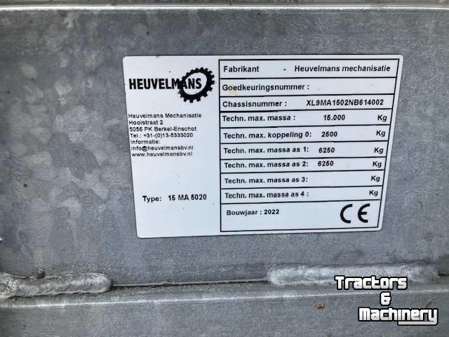 Agricultural wagon Heuvelmans 15 MA 5020 chassis