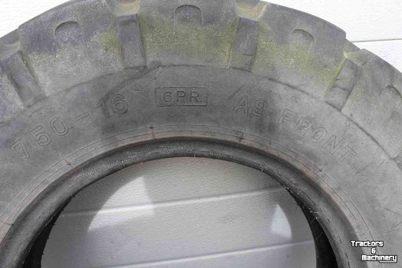 Wheels, Tyres, Rims & Dual spacers Pirelli Veith 7.50-16 (7.50x16) Lug-ring trekkerband voorband tractorband