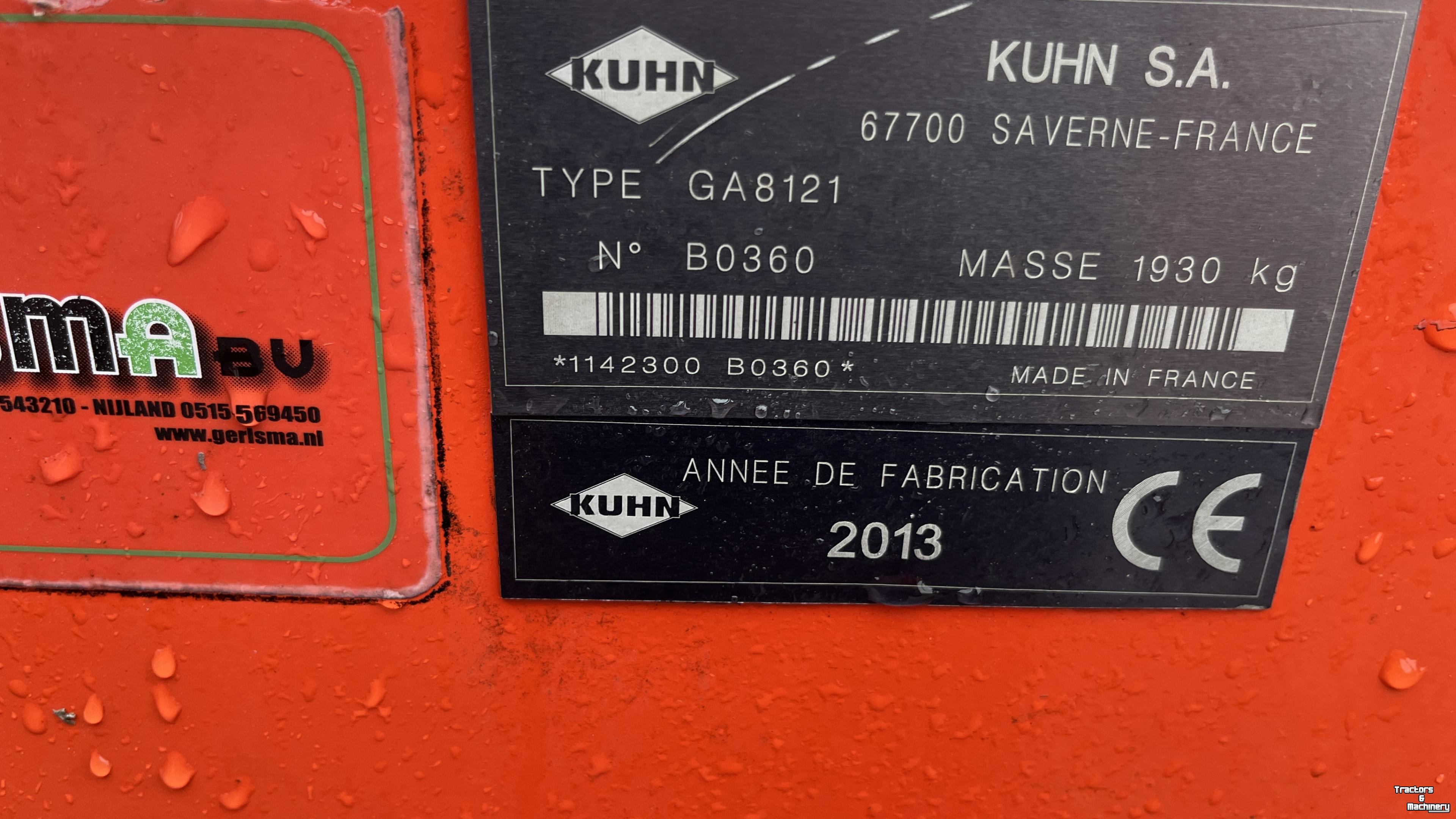 Rake Kuhn Kuhn GA 8121