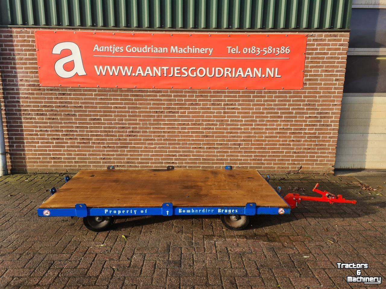 Low loader / Semi trailer AGM Industriewagen