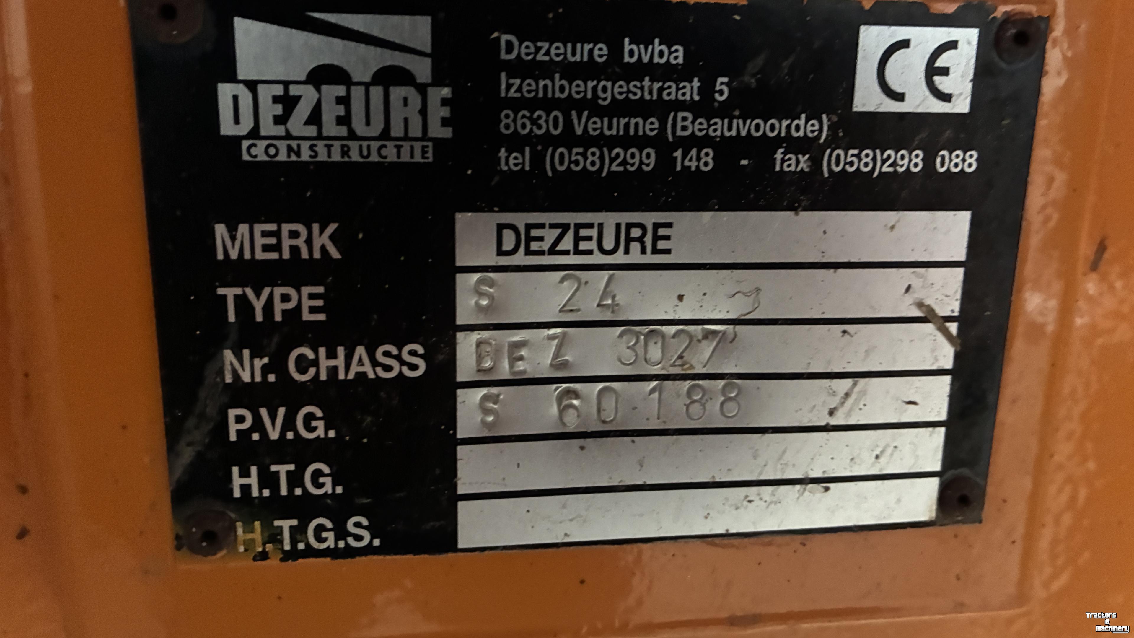 Ramp trailer Dezeure Dezeure S 24