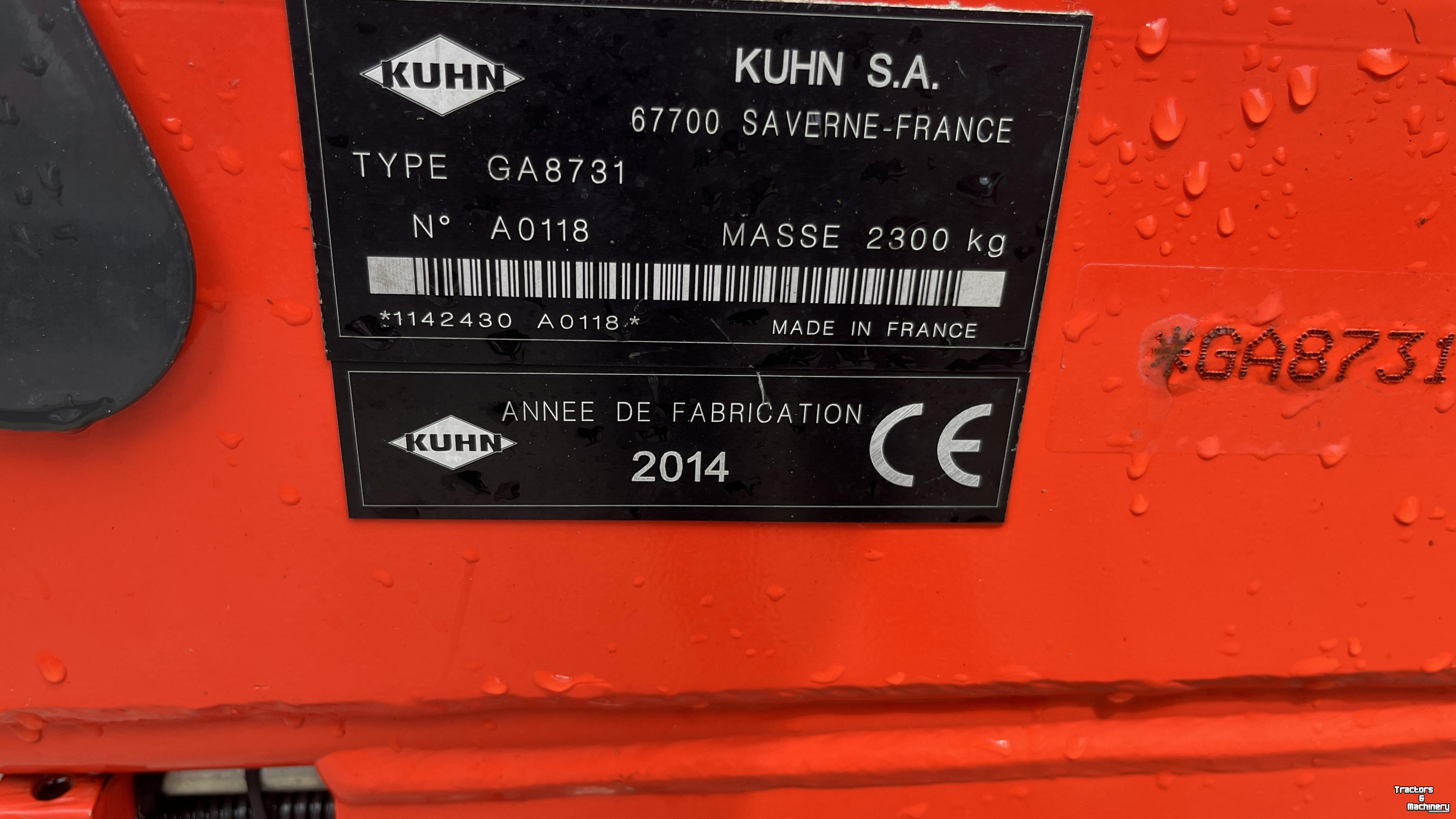 Rake Kuhn Kuhn GA 8731