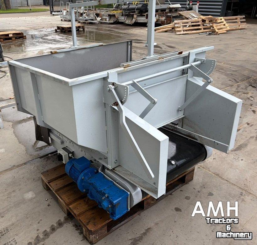 Conveyor  1500X800 Bunker met uitvoerband, Feed hopper with discharge conveyor, Dosierbunker mit Austragsband