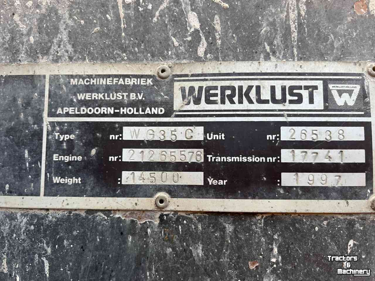 Wheelloader Werklust wg 35