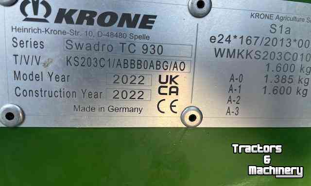 Rake Krone TC 930