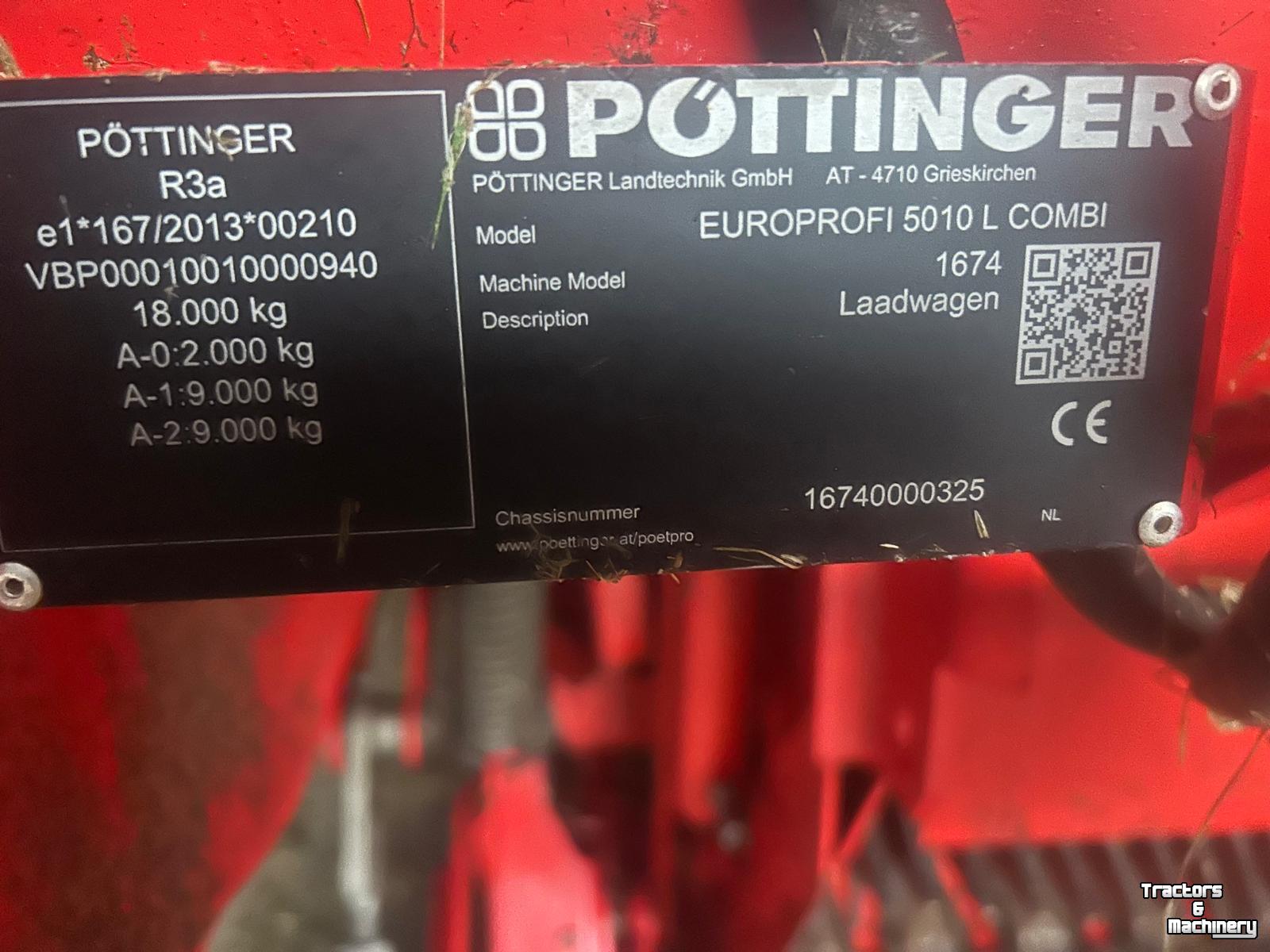 Self-loading wagon Pottinger EuroProfi 5010L combiline