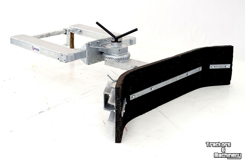 Rubber yard scraper Qmac 180 MECH SCHUIN + HOEK LEPELINSTEEK