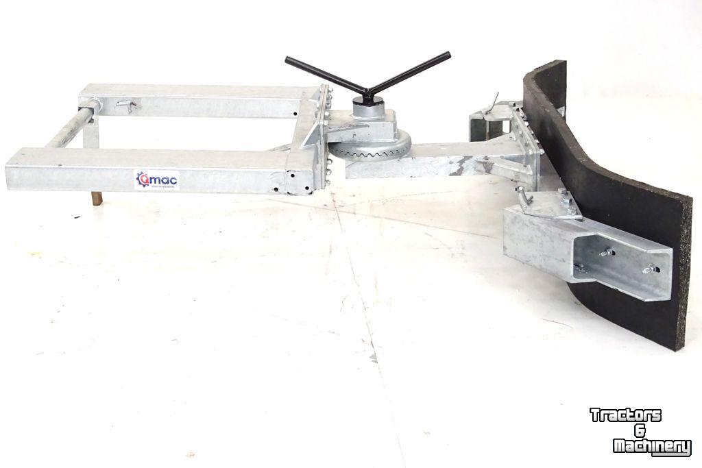 Rubber yard scraper Qmac 180 MECH SCHUIN + HOEK LEPELINSTEEK