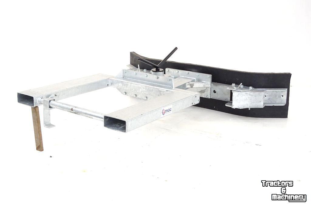 Rubber yard scraper Qmac 180 MECH SCHUIN + HOEK LEPELINSTEEK