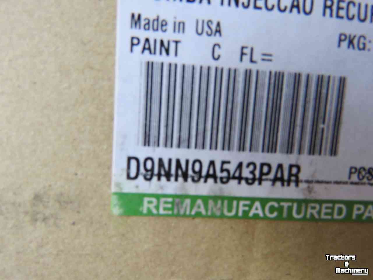 Wheelloader Ford Brandstofpomp FORD Shovel Parts nr:D9NN9A543PAR