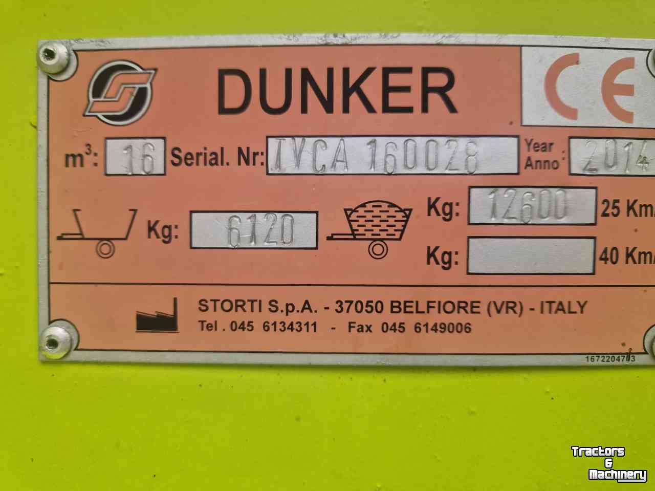 Feed mixer Storti T2-160 afvoerband achter
