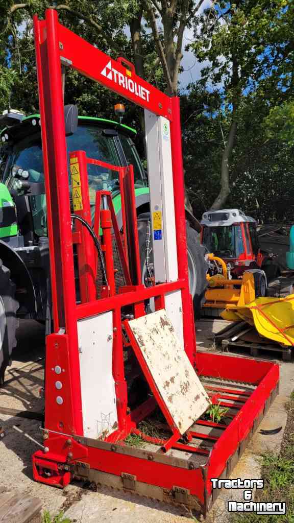 Silage block-cutter Trioliet TU 195  met hefmast en mechanische afschuiver