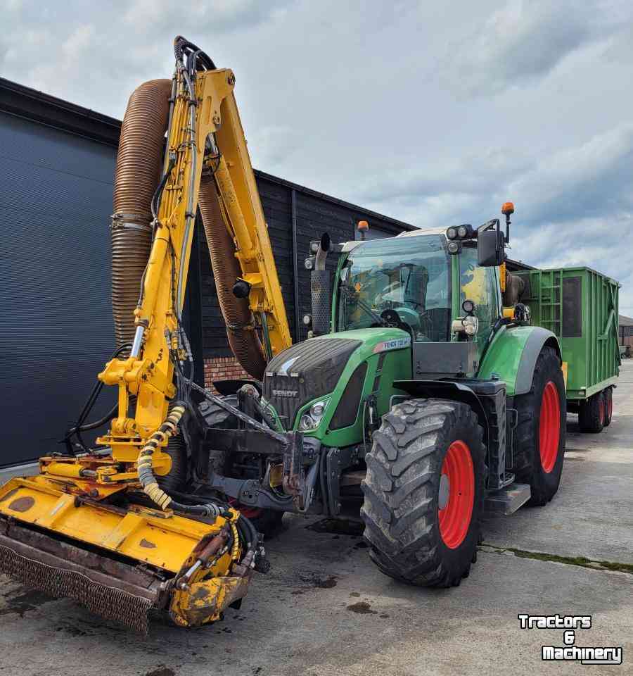 Tractors Fendt 720 Vario Profi Tractor + Herder Grenadier MBK 513 LS