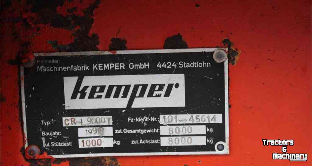 Self-loading wagon Kemper Cargo L9000 Opraapwagen
