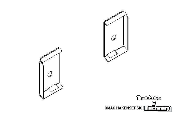 Diverse new spare-parts Qmac HAKENSET: SKIDSTEER JCB MUSTANG BOBCAT