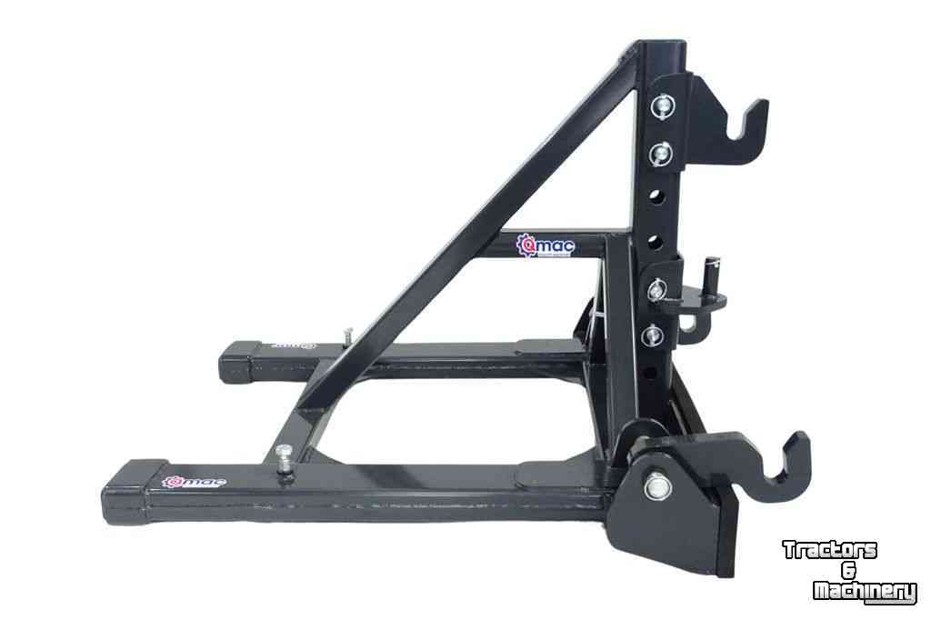 Quick hitches Qmac Verstelbare werktuigendrager / heftruck oppikbok / machinetransporter deluxe