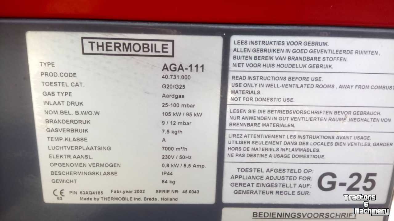 Storage ventilation systems Thermobile AGA111 in klantoverdracht
