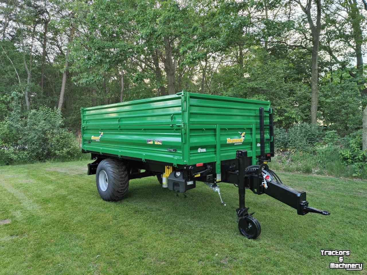 Dumptrailer  Hummel 5,0 tons driezijdige kipper
