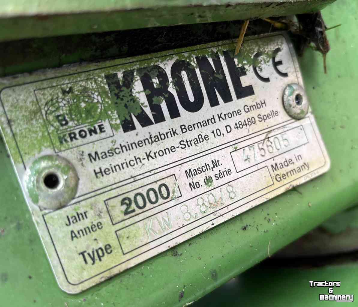 Tedder Krone KW 8.80/8 Schudder Tedder  Kreiselheuer weidebouwmachines