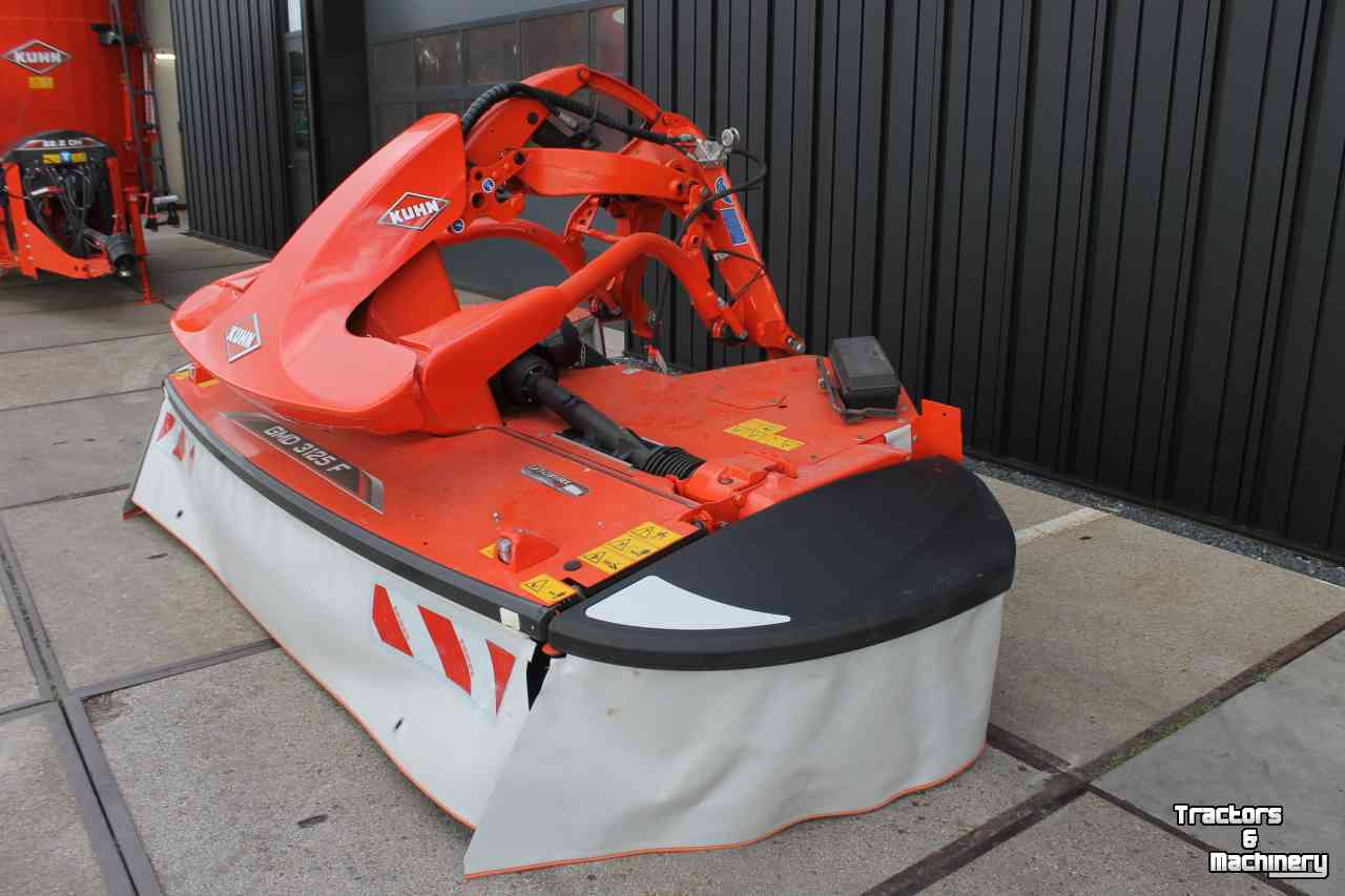 Mower Kuhn GMD3125F-FF front schijvenmaaier frontmaaier snelwissel op de messen