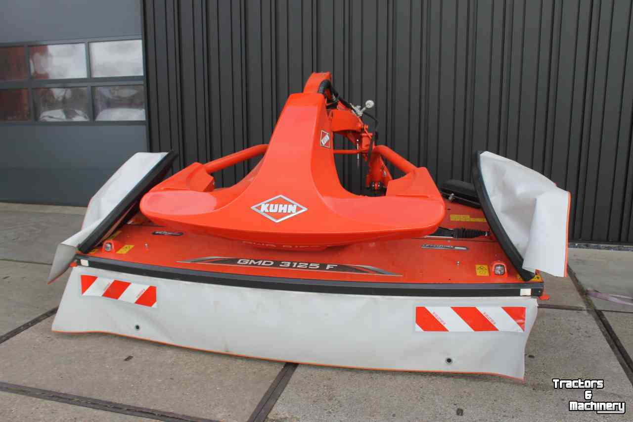 Mower Kuhn GMD3125F-FF front schijvenmaaier frontmaaier snelwissel op de messen