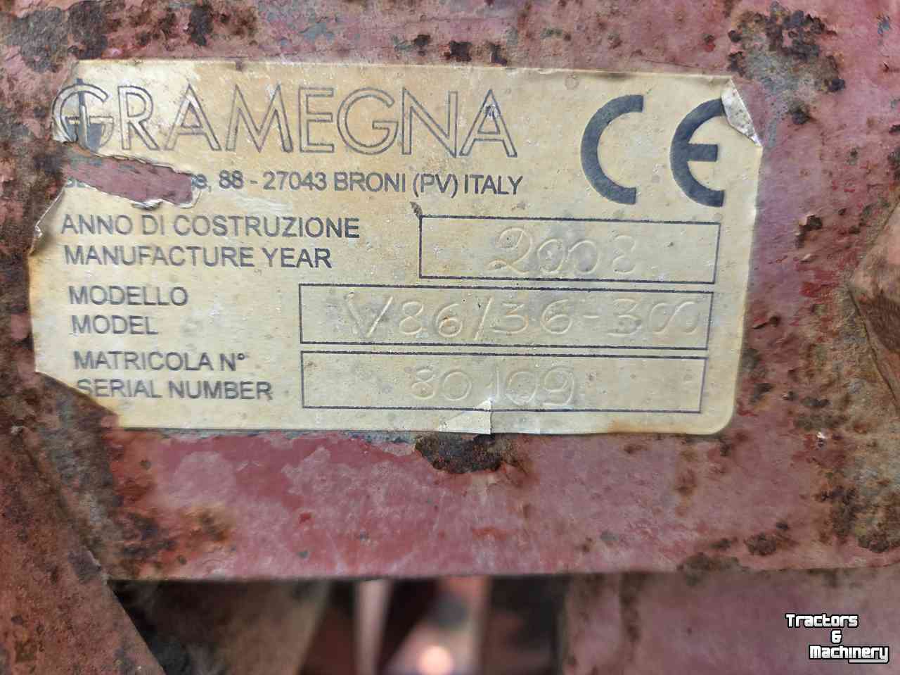 Spader machine Gramegna V86/36-300 spitmachine