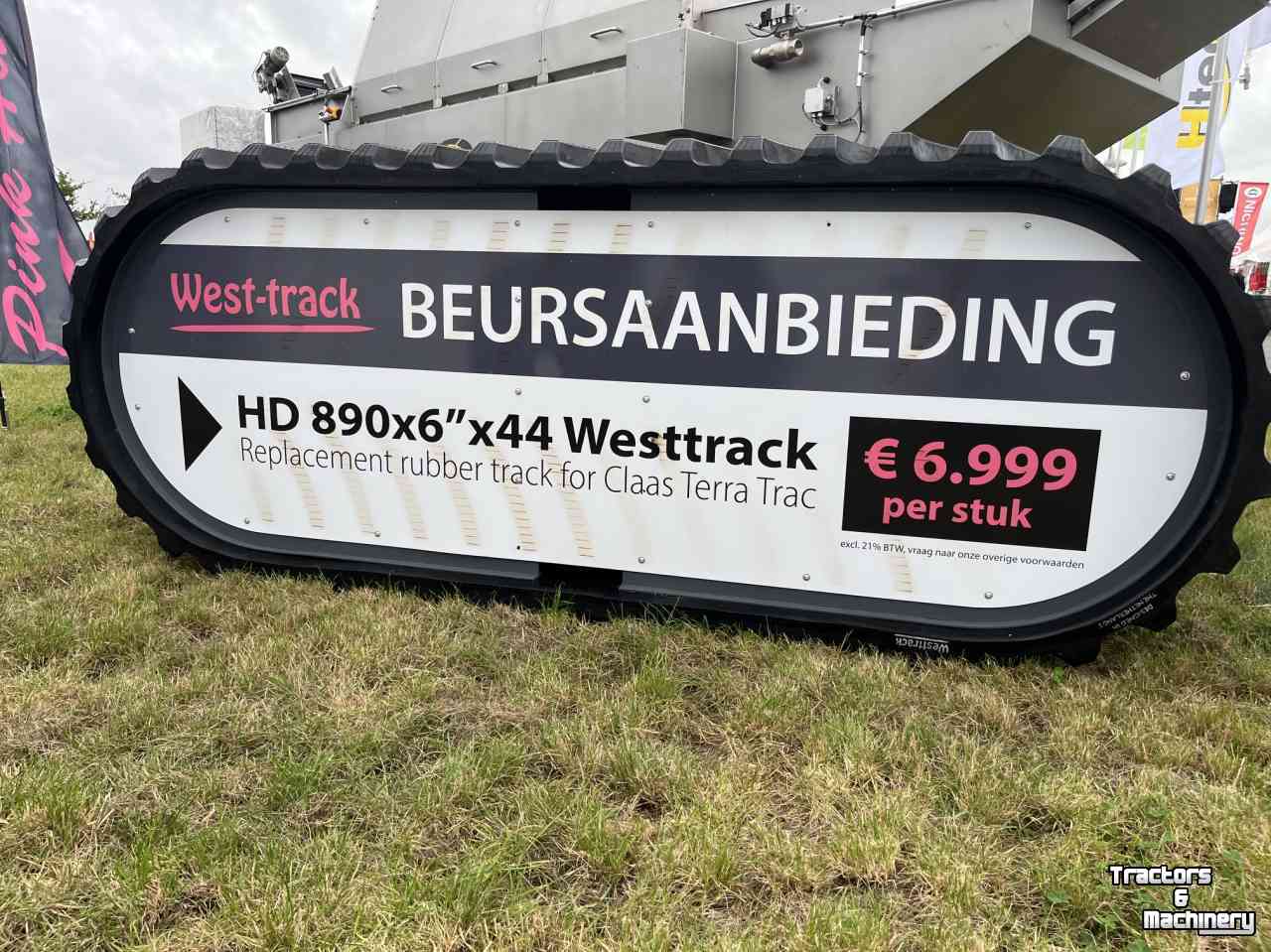 Tracks and driveline West-track Claas 890x6"x44 HD rubber rups track gummiraupe 35"