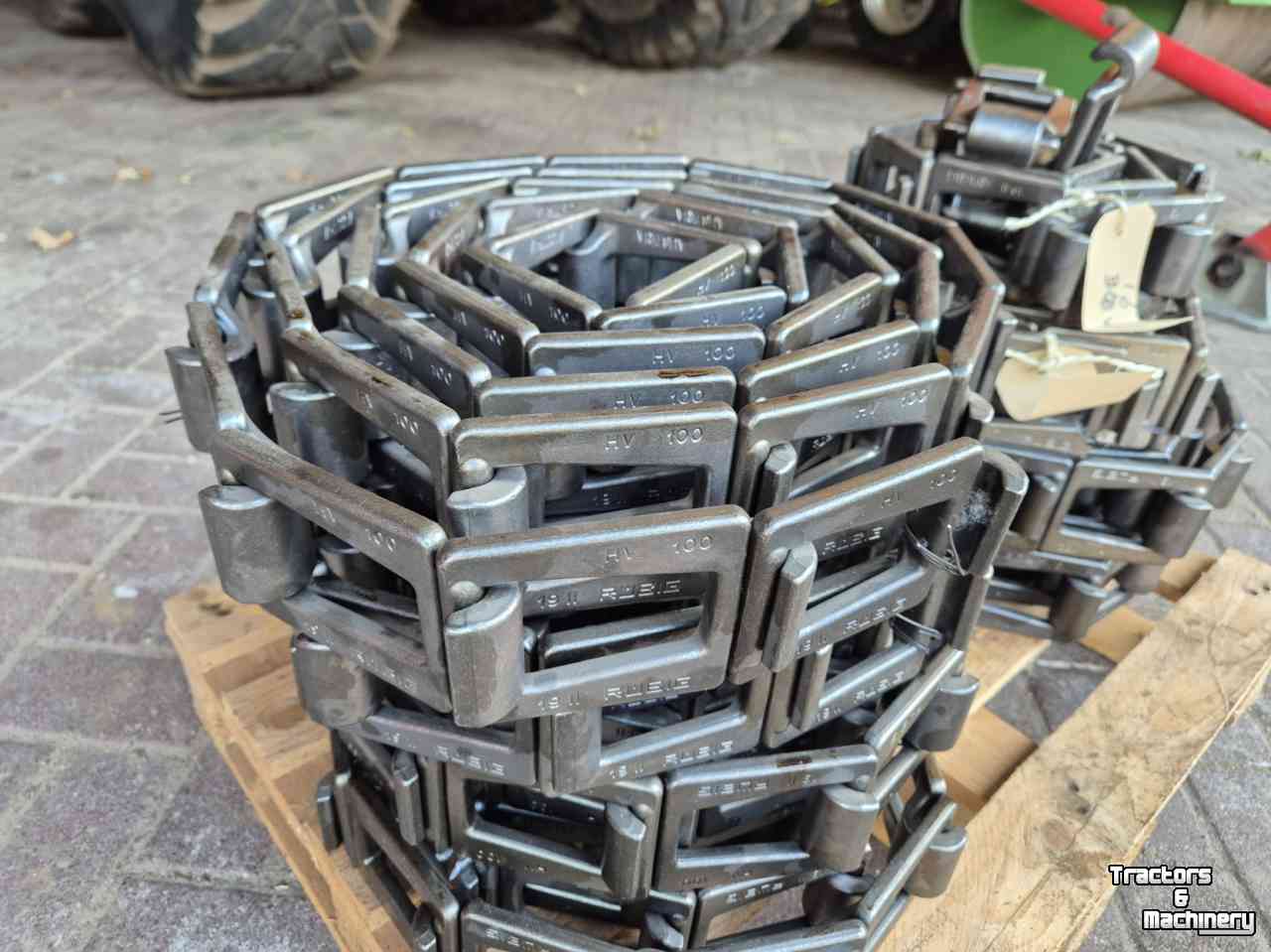 Manure spreader  Rübig T 100 HV bodemketting kettingschakel tebbe veenhuis meststrooier silagewagen