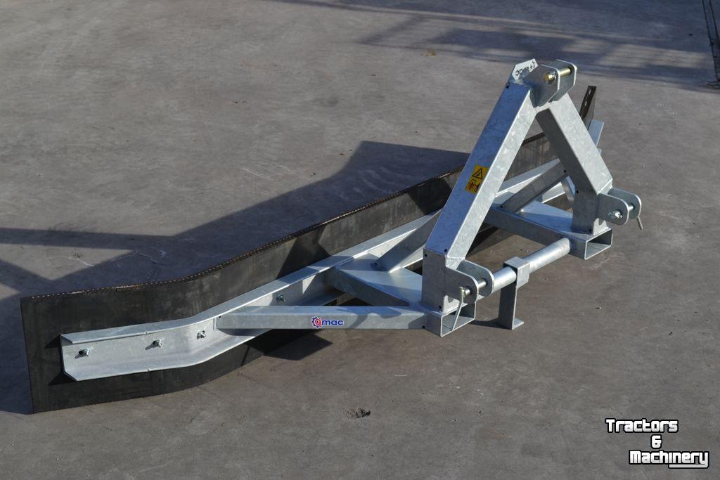 Rubber yard scraper Qmac RSTL320-ZU RUBBERSCHUIF CAT2+LEPEL