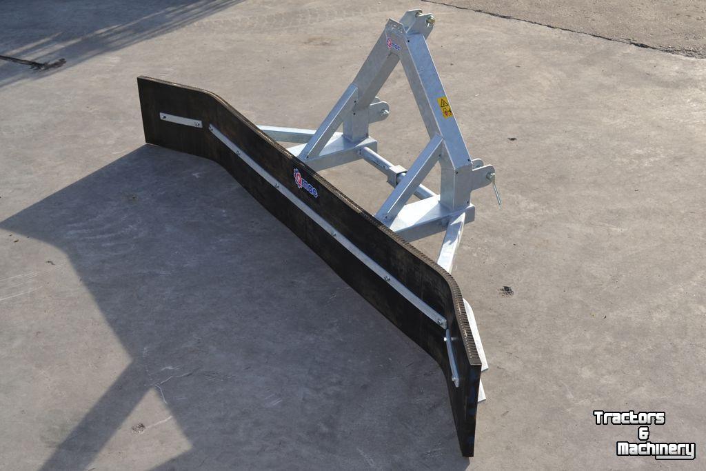 Rubber yard scraper Qmac RSTL320-ZU RUBBERSCHUIF CAT2+LEPEL