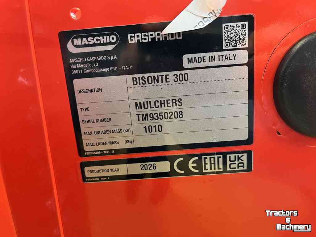Flail mower Maschio Bisonte 300 Klepelmaaier Nieuw