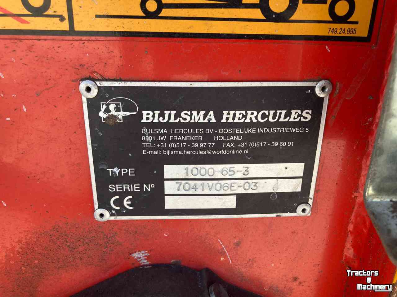 Telescopic storeloader Bijlsma Hercules 1000-65-3