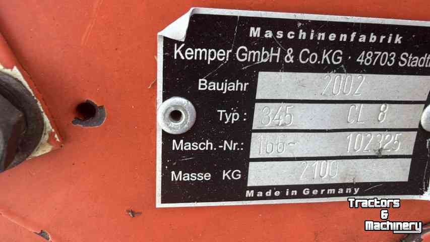 Cornhead Kemper M 345 - Claas 492--SOLD --