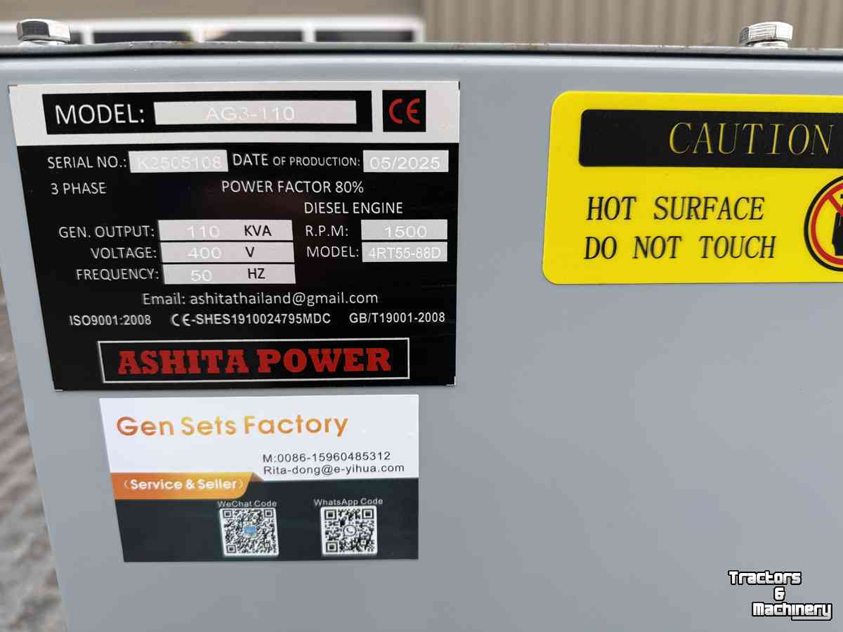 Aggregates  Ashita 110 KVA