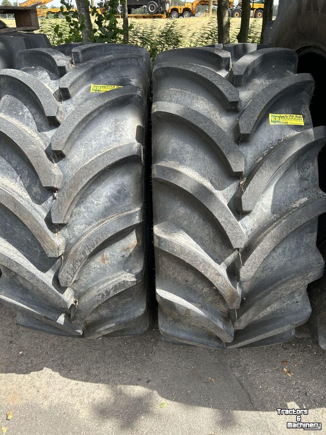Wheels, Tyres, Rims & Dual spacers Vredestein 710/70R38 EN 600/65R28 wielen