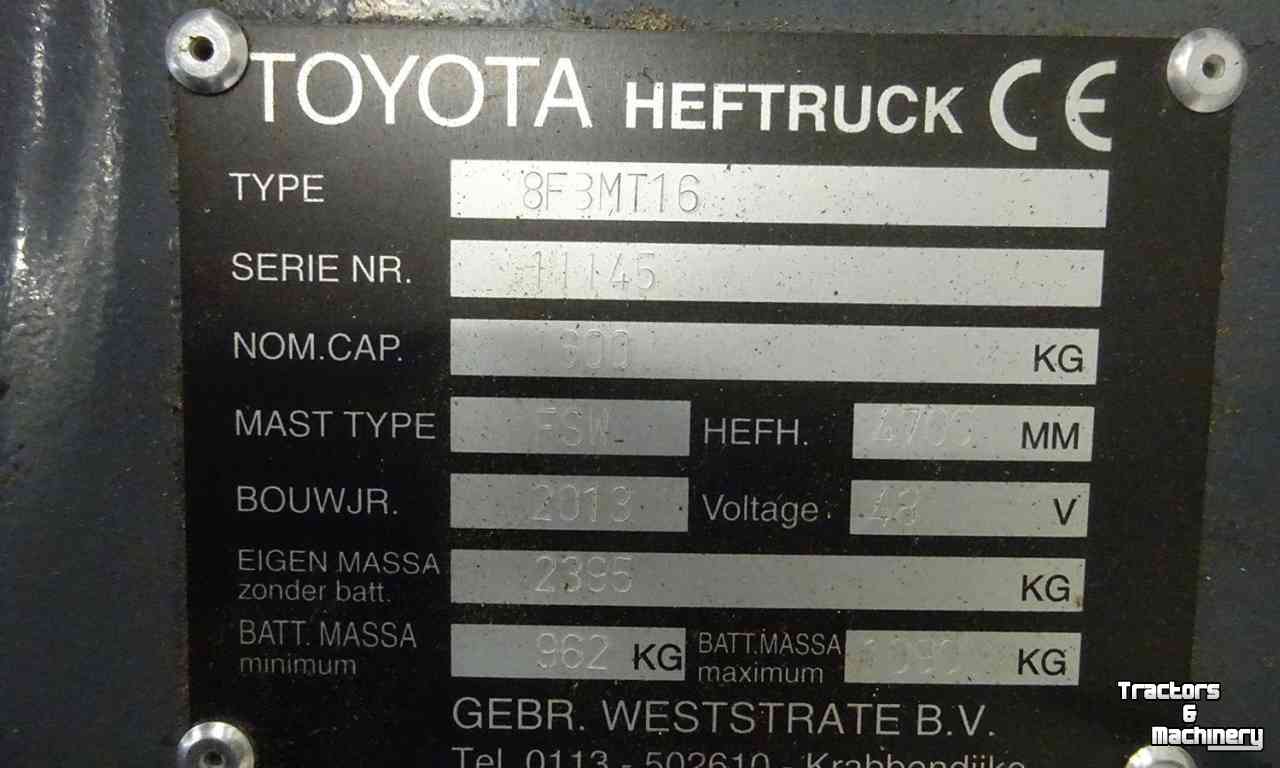 Forklift Toyota 8FBMT16 Premium Heftruck