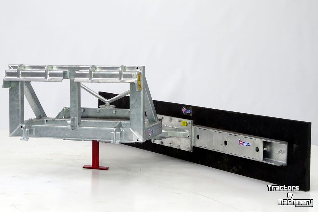 Rubber yard scraper Qmac 240 MECH SCHUIN SCHAFFER BORD