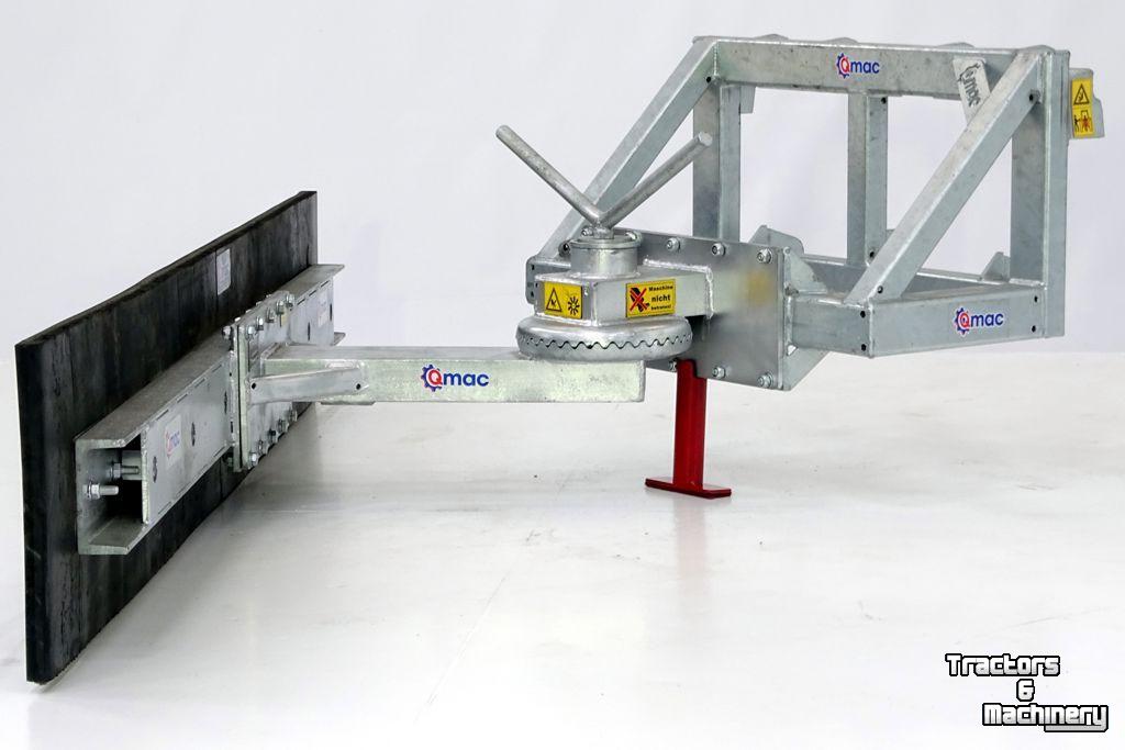 Rubber yard scraper Qmac 240 MECH SCHUIN SCHAFFER BORD