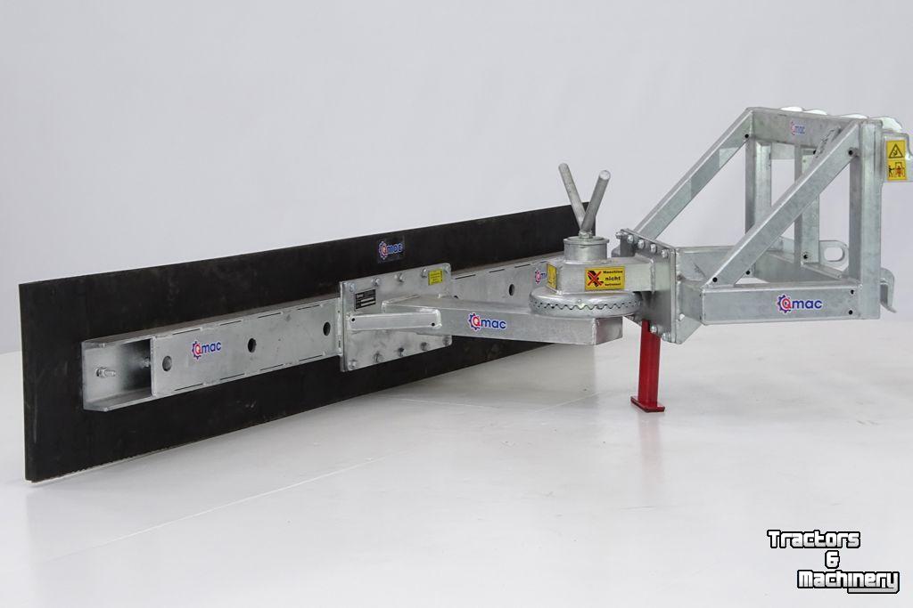 Rubber yard scraper Qmac 240 MECH SCHUIN SCHAFFER BORD