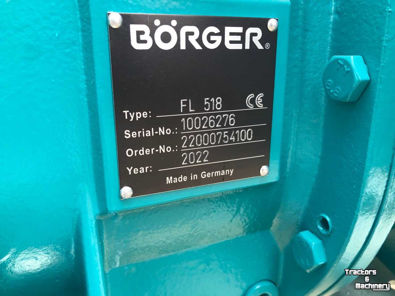 Manure pump Börger FL 518 Mestpomp op driepuntsbok